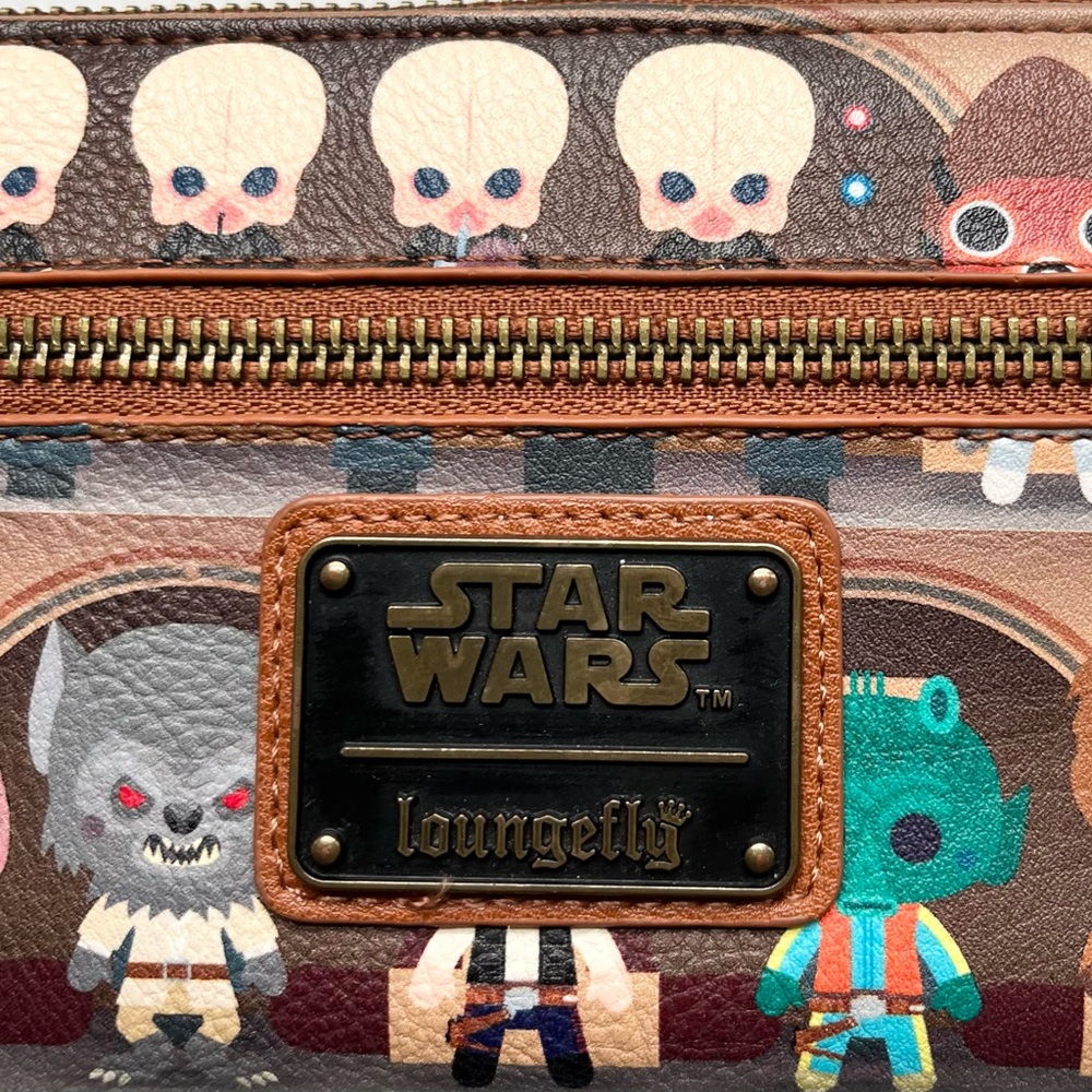 Loungefly X Star Wars Catina Scene Bifold Wallet. Top Zip, Multiple Pockets. - Picture 4 of 11